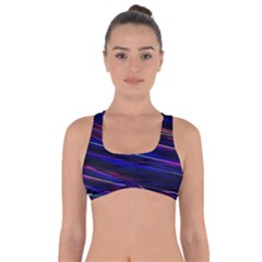 Nightlife Neon Techno Black Lamp Motion Green Street Dark Blurred Move Abstract Velocity Evening Tim Got No Strings Sports Bra by Vaneshart