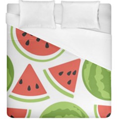 Watermelon Juice Auglis Clip Art Watermelon Duvet Cover (king Size) by Vaneshart