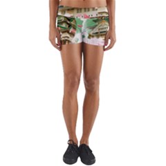 Osaka Castle Nagoya Castle Kumamoto Castle Yoga Shorts by Vaneshart