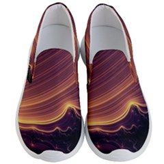 Lines Stripes Background Abstract Men s Lightweight Slip Ons