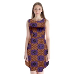 Abstract Clutter Pattern Vintage Sleeveless Chiffon Dress   by Vaneshart