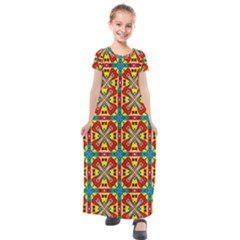 Seamless Kids  Short Sleeve Maxi Dress by Sobalvarro