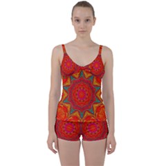 Background Pattern Surface Texture Tie Front Two Piece Tankini
