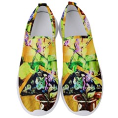 Lilac On A Counter Top 1 Men s Slip On Sneakers by bestdesignintheworld