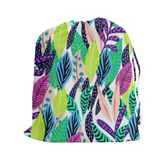 Leaves  Drawstring Pouch (xxl) by Sobalvarro