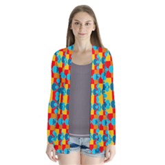 Pop Art  Drape Collar Cardigan by Sobalvarro