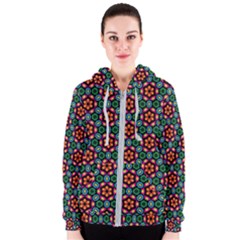 Pattern  Women s Zipper Hoodie by Sobalvarro