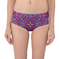 Kaleidoscope  Mid-waist Bikini Bottoms by Sobalvarro