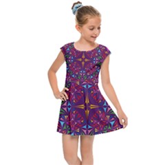 Kaleidoscope  Kids  Cap Sleeve Dress by Sobalvarro