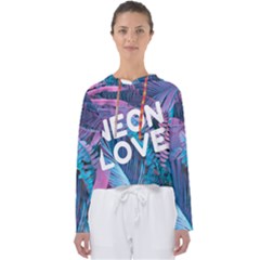 Neon Love Back Neon Love Front Women s Slouchy Sweat by Lovemore