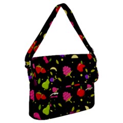 Vector Seamless Summer Fruits Pattern Colorful Cartoon Background Buckle Messenger Bag