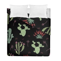 Cartoon African Cactus Seamless Pattern Duvet Cover Double Side (full/ Double Size) by Vaneshart