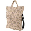 Leopard Print Fold Over Handle Tote Bag View2