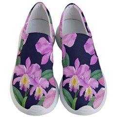 Vector Hand Drawn Orchid Flower Pattern Women s Lightweight Slip Ons by Sobalvarro