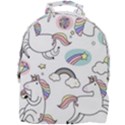 Cute Unicorns With Magical Elements Vector Mini Full Print Backpack View1