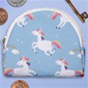 Unicorn Seamless Pattern Background Vector (2) Horseshoe Style Canvas Pouch View1