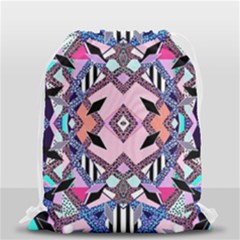 Marble Texture Print Fashion Style Patternbank Vasare Nar Abstract Trend Style Geometric Drawstring Bag (small) by Sobalvarro