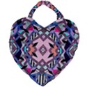 Marble Texture Print Fashion Style Patternbank Vasare Nar Abstract Trend Style Geometric Giant Heart Shaped Tote View1