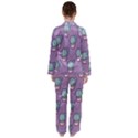 Seamless Pattern Patches Cactus Pots Plants Satin Long Sleeve Pyjamas Set View2