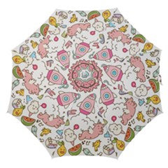 Set Kawaii Doodles Straight Umbrellas by Vaneshart