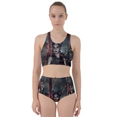 Awesome Fantasy Women With Helmet Racer Back Bikini Set by FantasyWorld7