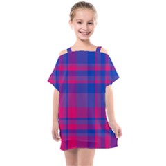 Bisexual Plaid Kids  One Piece Chiffon Dress by NanaLeonti