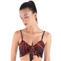 Fireworks Red Orange Yellow Woven Tie Front Bralet View1