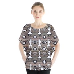 Nr 13 Batwing Chiffon Blouse