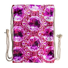 Cut Glass Beads Drawstring Bag (large) by essentialimage