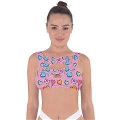 Candy Pattern Bandaged Up Bikini Top by Sobalvarro