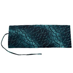 Texture Glass Network Glass Blue Roll Up Canvas Pencil Holder (s) by Vaneshart
