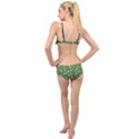 Pepe the Frog Face pattern Green Kekistan meme Layered Top Bikini Set View2