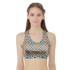 Motif Sports Bra With Border