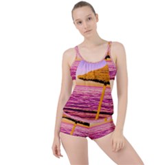Pop Art Beach Umbrella  Boyleg Tankini Set  by essentialimage