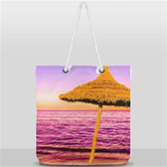 Pop Art Beach Umbrella  Full Print Rope Handle Tote (large) by essentialimage