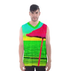 Pop Art Beach Umbrella Men s Sportswear by essentialimage