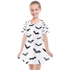 Bats Pattern Kids  Smock Dress by Sobalvarro