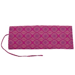 Background Texture Pattern Mandala Roll Up Canvas Pencil Holder (s)