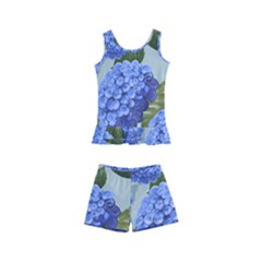 Hydrangea  Kids  Boyleg Swimsuit by Sobalvarro