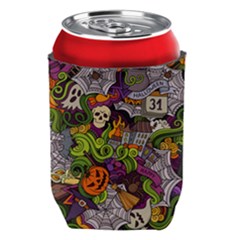 Halloween Doodle Vector Seamless Pattern Can Holder by Sobalvarro