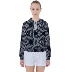 Formes Geometriques Etoiles/carres Women s Tie Up Sweat by kcreatif