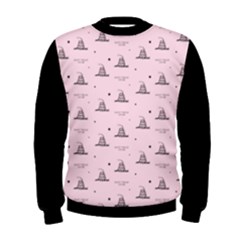 Gadsden Flag Standard Color Pink Gadsden Flag Pattern3 Stars K Gadsden Flag Pattern3 Black Background Men s Sweatshirt by snek