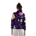 Retrowave Aesthetic vaporwave retro memphis pattern 80s design 3D geometric shapes Women s Windbreaker View2