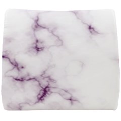 White Marble Violet Purple Veins Accents Texture Printed Floor Background Luxury Seat Cushion by genx