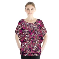 Ab 91 Batwing Chiffon Blouse