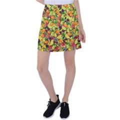 Background Pattern Structure Fruit Tennis Skirt by Wegoenart