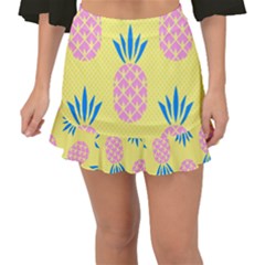 Summer Pineapple Seamless Pattern Fishtail Mini Chiffon Skirt by Sobalvarro