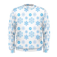Snowflakes Pattern Men s Sweatshirt by designsbymallika