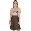Banksy graffiti Original Quote Follow your dreams CANCELLED cynical with painter Knee Length Skater Dress With Pockets View1