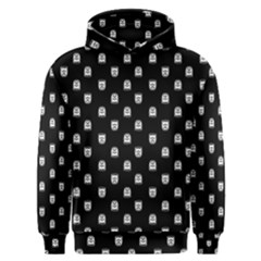 Sketchy Cartoon Ghost Drawing Motif Pattern Men s Overhead Hoodie by dflcprintsclothing